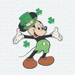 disney mickey happy saint patrick's day svg