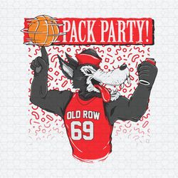 Retro Nc State Wolfpack Basketball Pack Party PNG