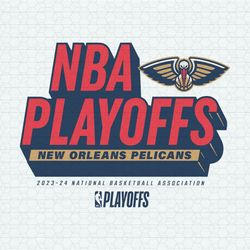 2024 Nba Playoffs New Orleans Pelicans Logo SVG