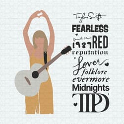 taylor swift albums midnights ttpd svg