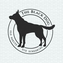 Tortured Poets Department The Black Dog SVG