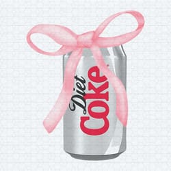 diet coke soft drink pink ribbon bow svg1