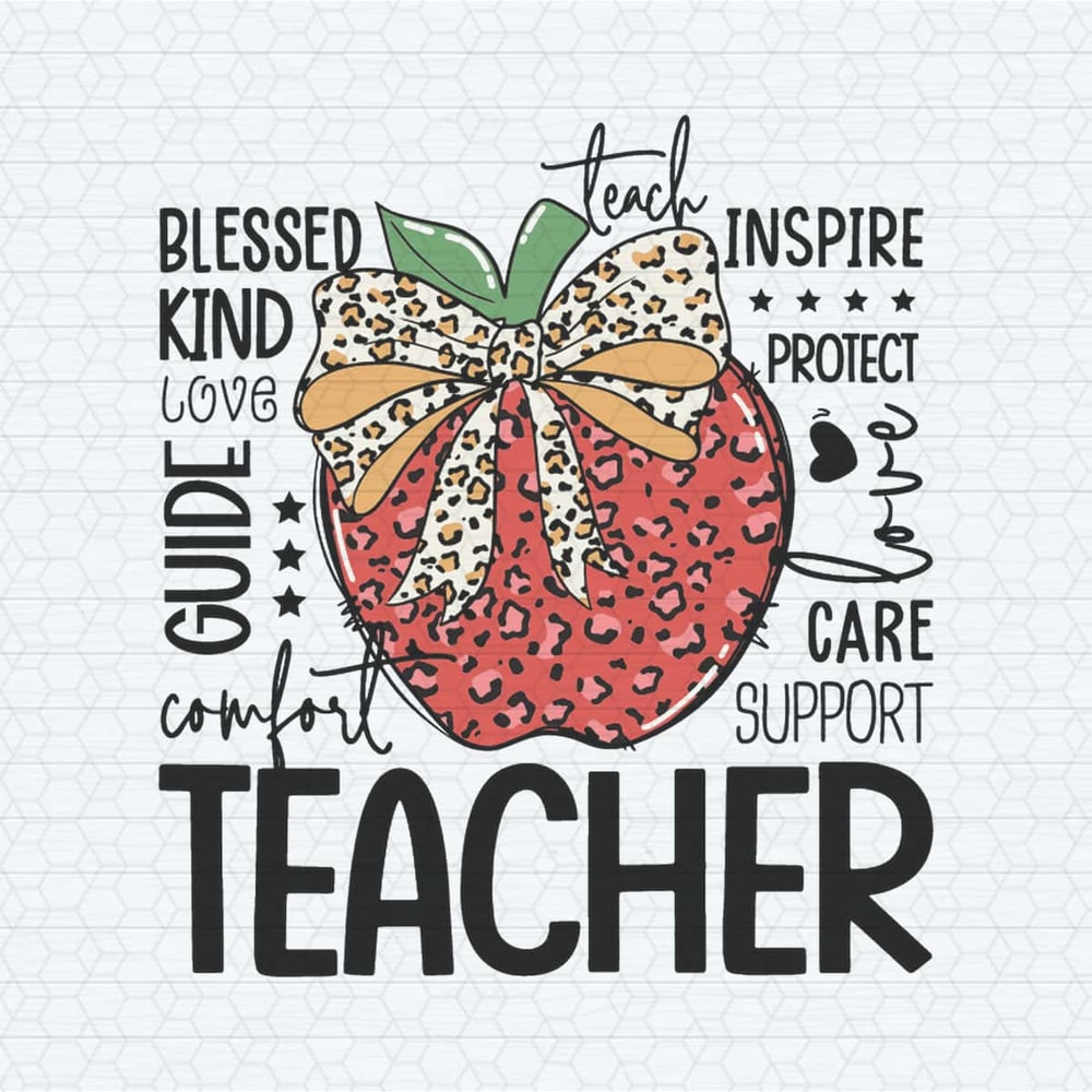 Teacher Apple Coquette Teach Inspire SVG.jpg