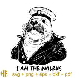 i am the walrus svg, captain walrus svg, cute walrus svg (1).jpg