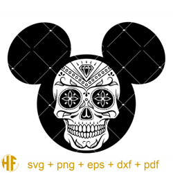 mickey mandala tattoo svg, mickey skull svg, mickey head svg.jpg