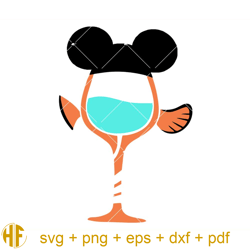 nemo wine glass svg, disney wine svg, finding nemo svg.jpg