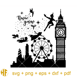 peter pan disney svg, peter pan cartoon svg, tinkerbell svg.jpg