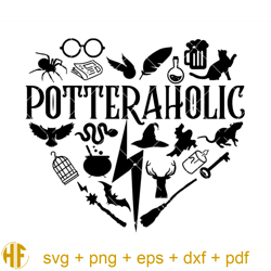 potteraholic svg, potteraholic harry potter svg, heart svg.jpg