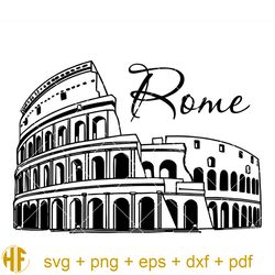 rome coliseum svg, rome italy svg, rome silhouette svg.jpg