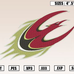 Elon Phoenix Mascot Embroidery Designs, NCAA Embroidery Design File Instant Download