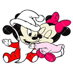 baby mickey and minnie christmas svg, disney christmas svg