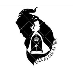 beauty and the beast svg, tale as old as time svg, disney