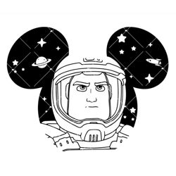 buzz lightyear toy story svg, disneyland ears svg, toy story
