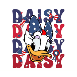 daisy duck 4th of july svg, usasvg, independence day svg