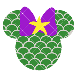 little mermaid mouse ears svg, ariel princess svg, disney