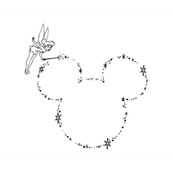magic disney mickey ears svg, tinkerbell svg, disneyland svg