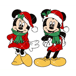 mickey and minnie mouse christmas svg, mouse disney svg