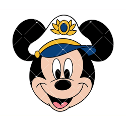 mickey cruise captain svg, cruise mouse head svg, captain