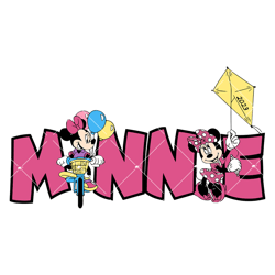 minnie in the magic kinhdom svg, cute minnie svg, mouse girl