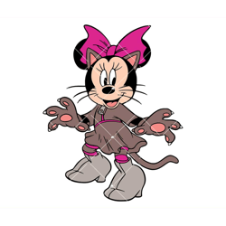 minnie mouse as a cat svg, minnie mouse halloween svg