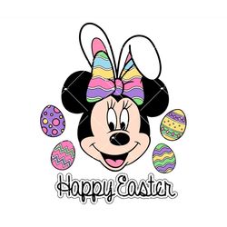 minnie mouse happy easter svg, minnie easter svg, easter svg