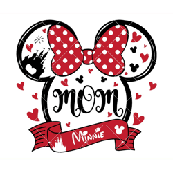 minnie mouse mom svg, mouse castle svg, birthday mom svg
