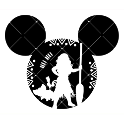 moana mouse head svg, moana pricess svg, moana svg
