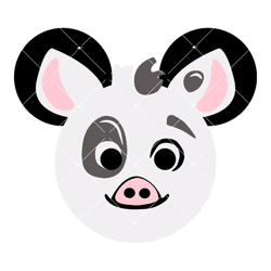 pua mouse ears svg, hei hei and pua svg, moana svg, disney