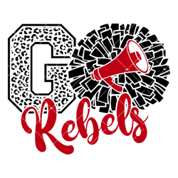 rebels cheer svg, cheerleading rebels svg, go rebels svg