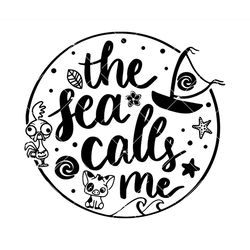 the sea calls me svg, disney moana svg, hei hei pua svg
