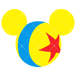 toy story character svg, mouse ears svg, ball luxo svg