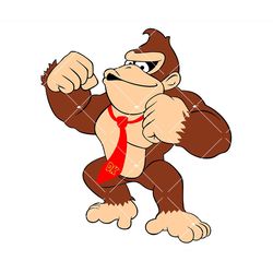 cute corilla svg, donkey kong svg, kong svg, animal svg