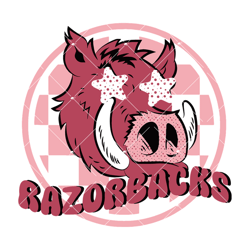 razorbacks preppy mascot svg, razorbacks svg, sports mascot