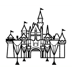sleeping beauty's castle svg, disneyland castle svg