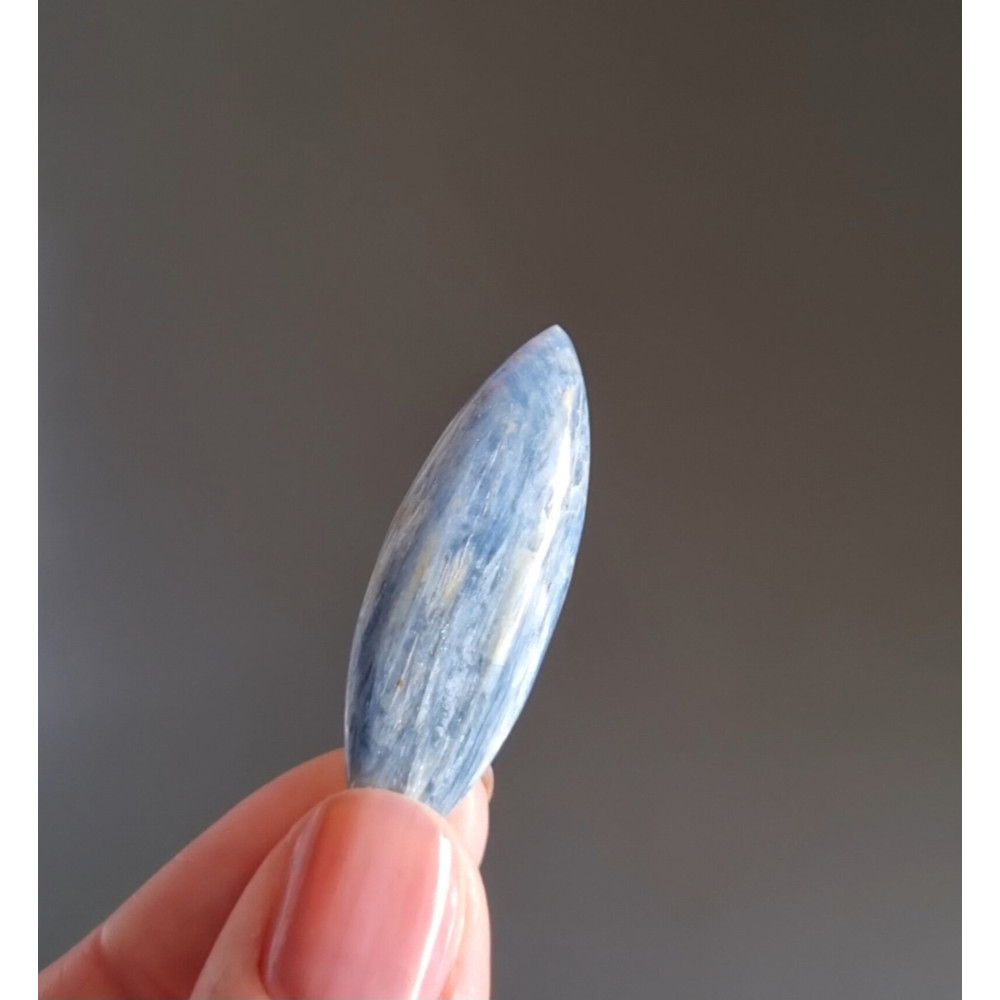 Kyanite Natural Stone Cabochon 37 X 30 X 5 Mm Natural Gemstone Blue Kyanite For Jewelry Making Flat Back Cab 0