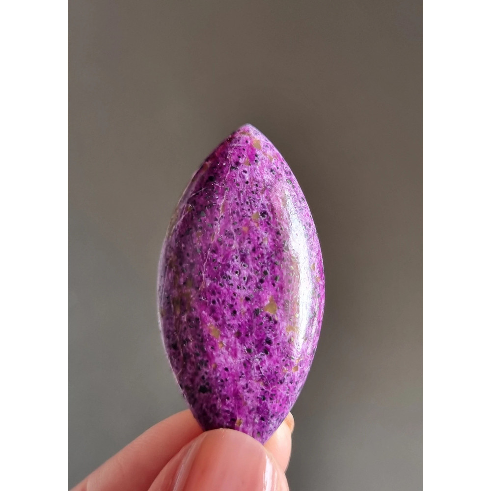 Stichtite Natural Stone Cabochon 40 X 20 X 6 Mm Purple Stichtite  Atlansite Cabochon For Jewelry Pink Gem Stichtite 0