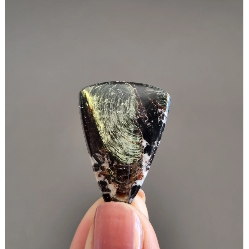 Top Quality Phlogopite Natural Stone Iridescent Cabochon 33 X 22 X 5 MmRare Russian Cab Unique Brig 0