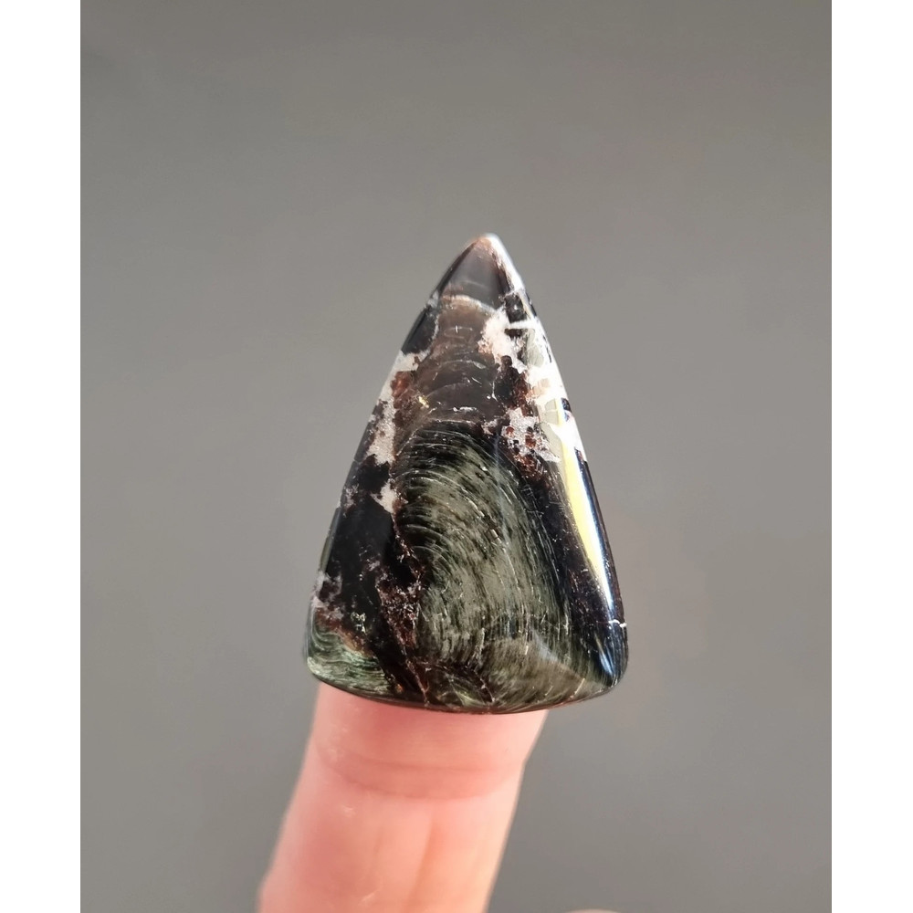 Top Quality Phlogopite Natural Stone Iridescent Cabochon 33 X 22 X 5 MmRare Russian Cab Unique Brig 1