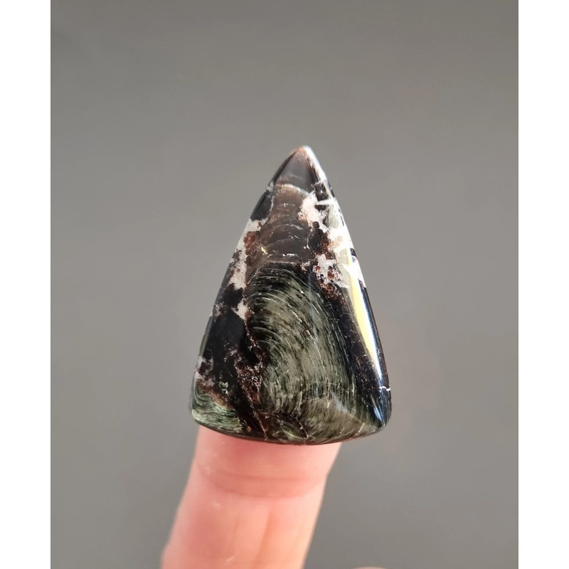 Top Quality Phlogopite Natural Stone Iridescent Cabochon 33 X 22 X 5 MmRare Russian Cab Unique Brig 1