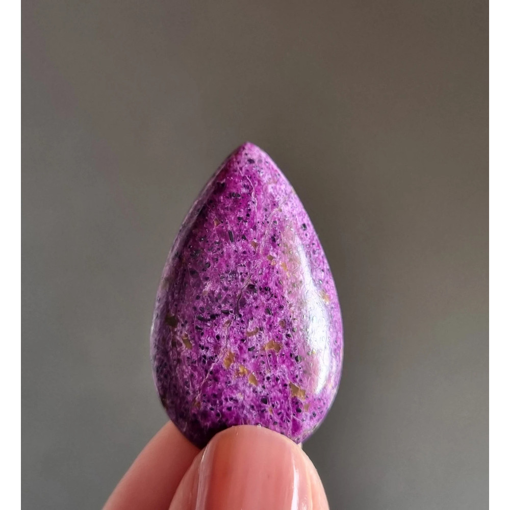 Stichtite Natural Stone Cabochon 36 X 21 X 6 Mm Purple Stichtite  Atlansite Cabochon For Jewelry Pi 0