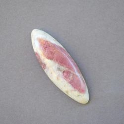 tourmaline in calcite natural stone cabochon 51 x 17 x 7 mm, natural pink tourmaline, cabochon for jewelry, pink gem,
