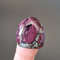 Rare High Quality Purple Eudialyte Natural Stone Cabochon 23 X 20 X 6 Mm  Russian Stone  Eudialyte  0