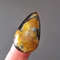 Rare High Quality Simbirciteammonite With Silver Pyrite Natural Stone Cabochon 38 X 20 X 7 Mm  Cabo 0