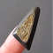Rare High Quality Ammonite Fragment With Pyrite Designer Cabochon 34x17x6 Mm Cabochon For Jewelry R 0