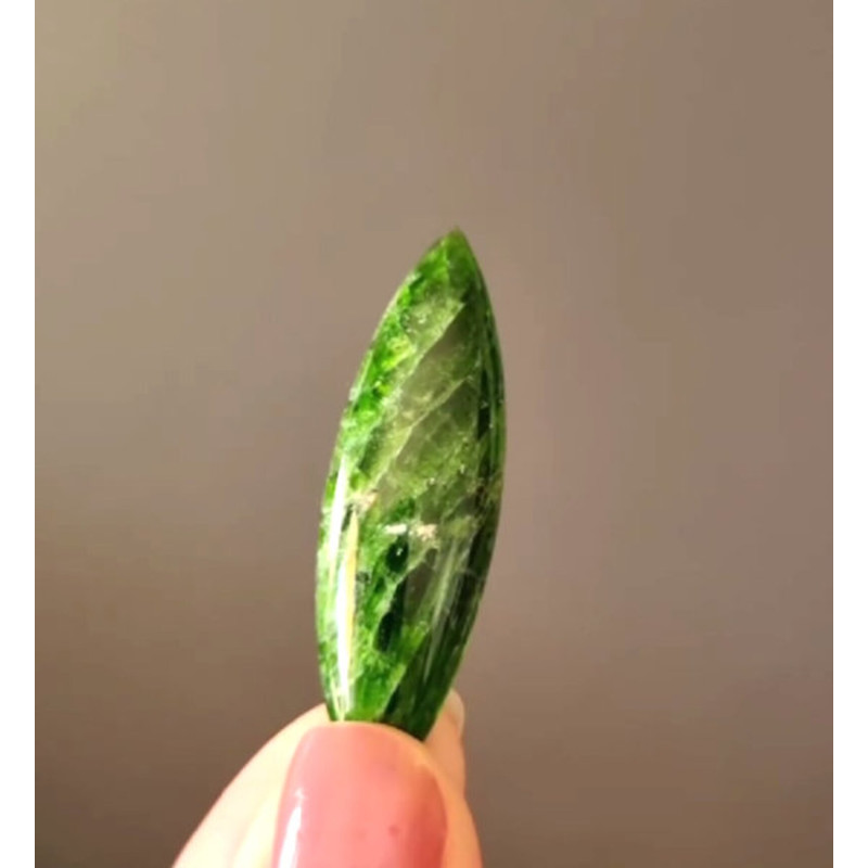CHROME DIOPSIDE Natural Stone Cabochon 44 X 13 X 6 Mm High Quality Cabochon For Jewelry Making Gree 0