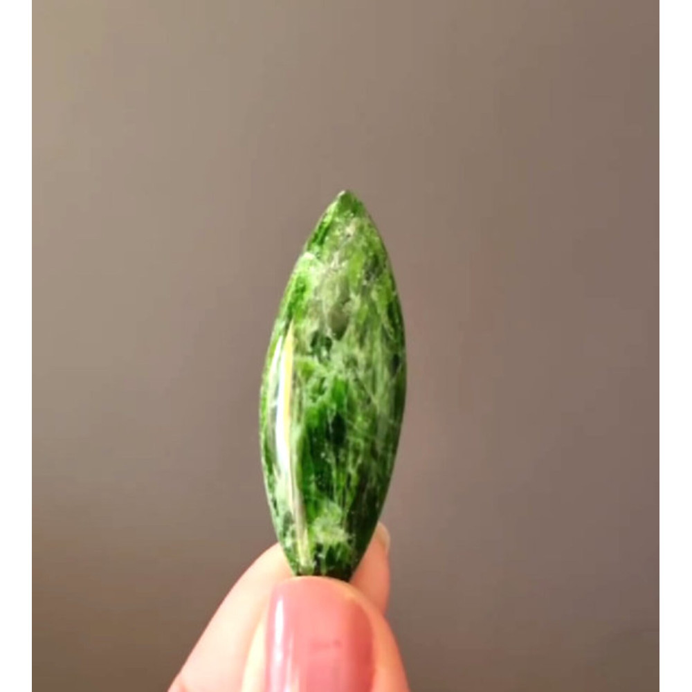 CHROME DIOPSIDE Natural Stone Cabochon 47 X 16 X 7 Mm High Quality Cabochon For Jewelry Making Gree 0