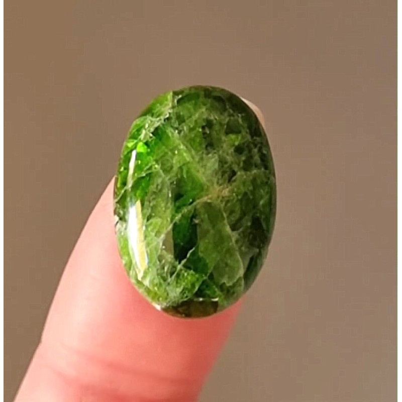 CHROME DIOPSIDE Natural Stone Cabochon 22 X 15 X 5 Mm  High Quality Cabochon For Jewelry Making Rar 0