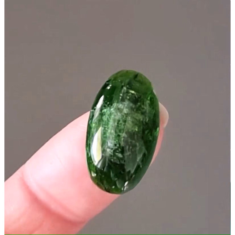 CHROME DIOPSIDE Natural Stone Cabochon 23 X 13 X 6 Mm  High Quality Cabochon For Jewelry Making Rar 0