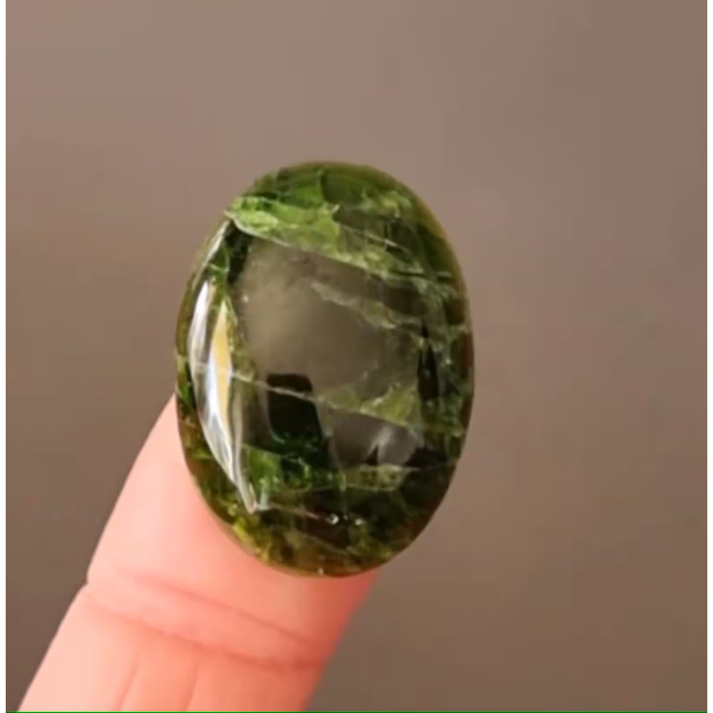 CHROME DIOPSIDE Natural Stone Cabochon 26 X 19 X 7 Mm  High Quality Cabochon For Jewelry Making Gre 0