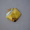 Rare High Quality Simbirciteammonite With Silver Pyrite Natural Stone Cabochon 34 X 31 X 5 Mm  Cabo 0